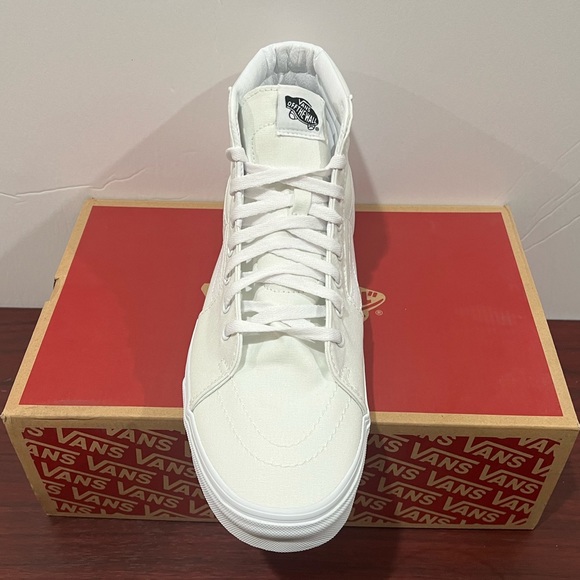 Vans SK8 Hi, True White, VN000D5lW00, White Canvas - Picture 10 of 12